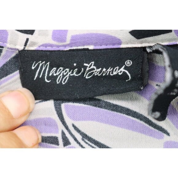 Maggie Barnes 3/4 Wide Sleeve Button-Up Blouse-Size 2X(22/24)-Office - Picture 5 of 11